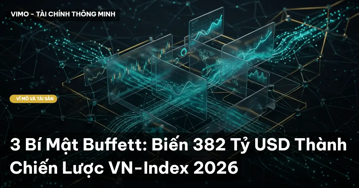 3 Bí Mật Buffett: Biến 382 Tỷ USD Thành Chiến Lược VN-Index 2026