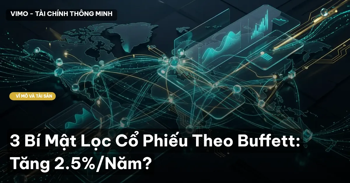 3 Bí Mật Lọc Cổ Phiếu Theo Buffett: Tăng 2.5%/Năm?