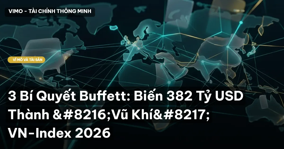 3 Bí Quyết Buffett: Biến 382 Tỷ USD Thành ‘Vũ Khí’ VN-Index 2026