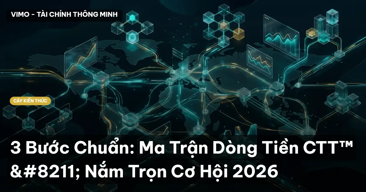 3 Bước Chuẩn: Ma Trận Dòng Tiền CTT™ – Nắm Trọn Cơ Hội 2026