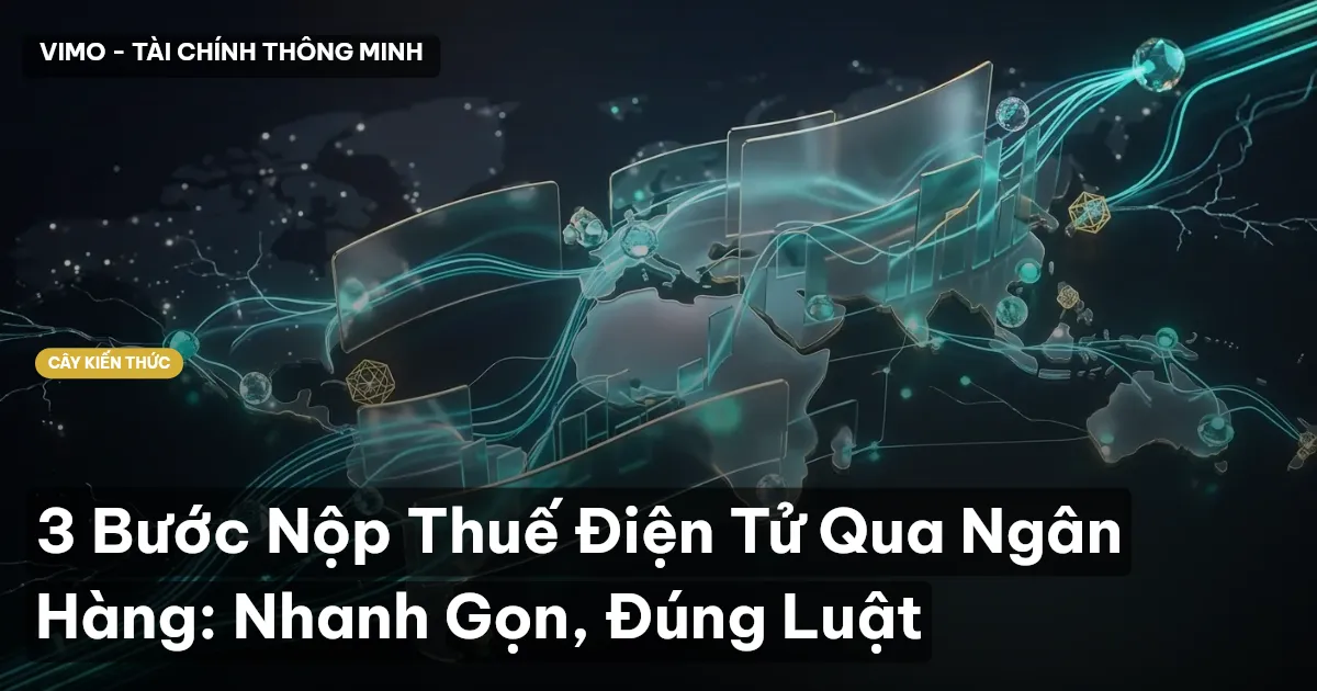 3 Bước Nộp Thuế Điện Tử Qua Ngân Hàng: Nhanh Gọn, Đúng Luật