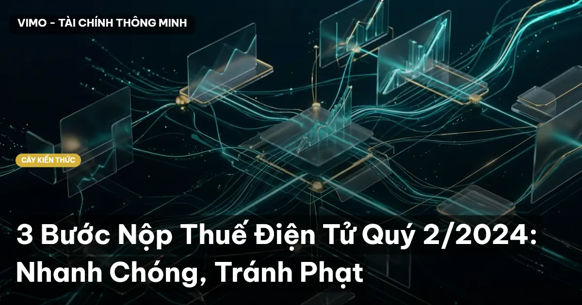 3 Bước Nộp Thuế Điện Tử Quý 2/2024: Nhanh Chóng, Tránh Phạt