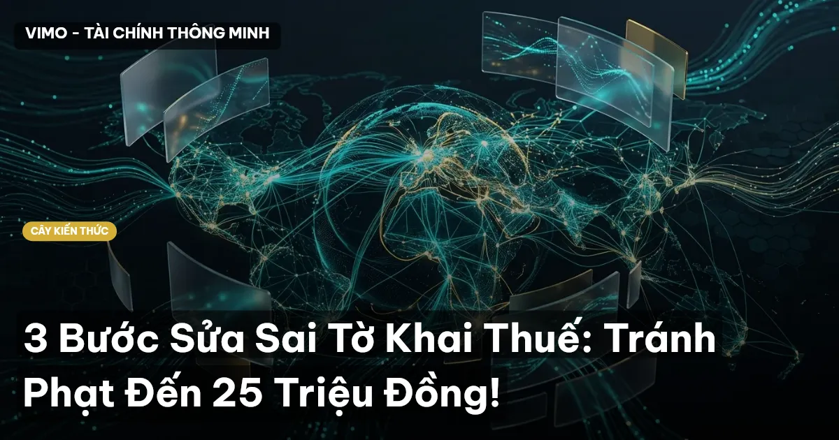 3 Bước Sửa Sai Tờ Khai Thuế: Tránh Phạt Đến 25 Triệu Đồng!