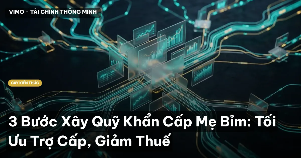 3 Bước Xây Quỹ Khẩn Cấp Mẹ Bỉm: Tối Ưu Trợ Cấp, Giảm Thuế