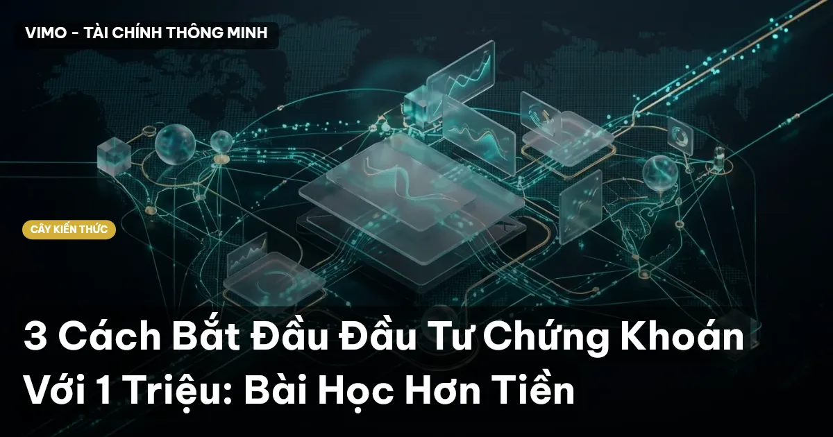 3 Cách Bắt Đầu Đầu Tư Chứng Khoán Với 1 Triệu: Bài Học Hơn Tiền