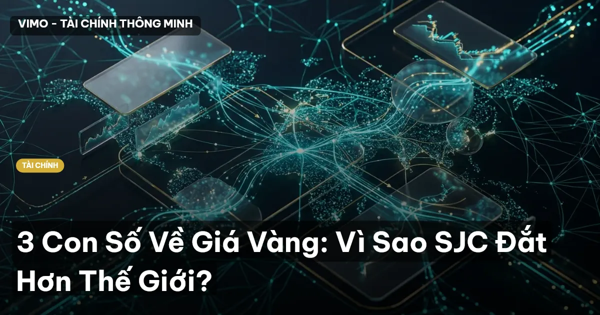 3 Con Số Về Giá Vàng: Vì Sao SJC Đắt Hơn Thế Giới?