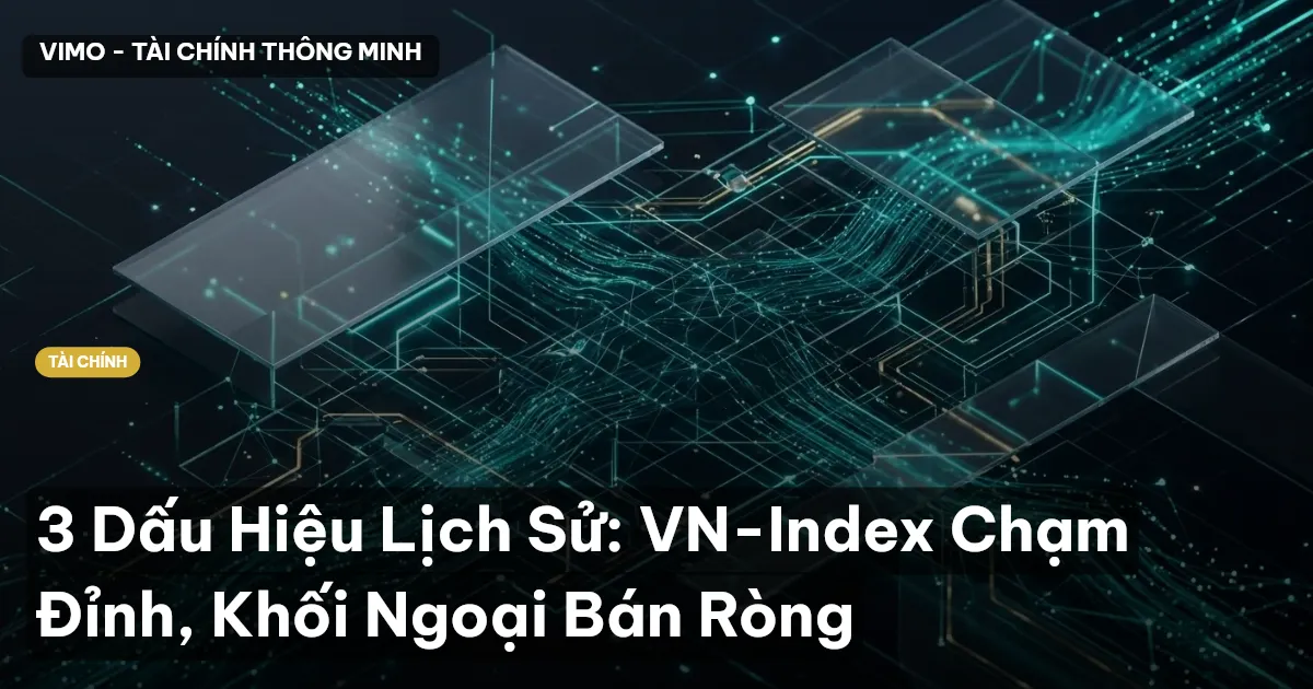 3 Dấu Hiệu Lịch Sử: VN-Index Chạm Đỉnh, Khối Ngoại Bán Ròng