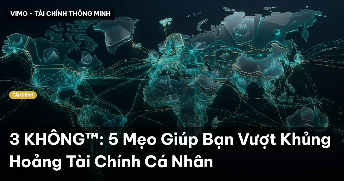 3 KHÔNG™: 5 Mẹo Giúp Bạn Vượt Khủng Hoảng Tài Chính Cá Nhân
