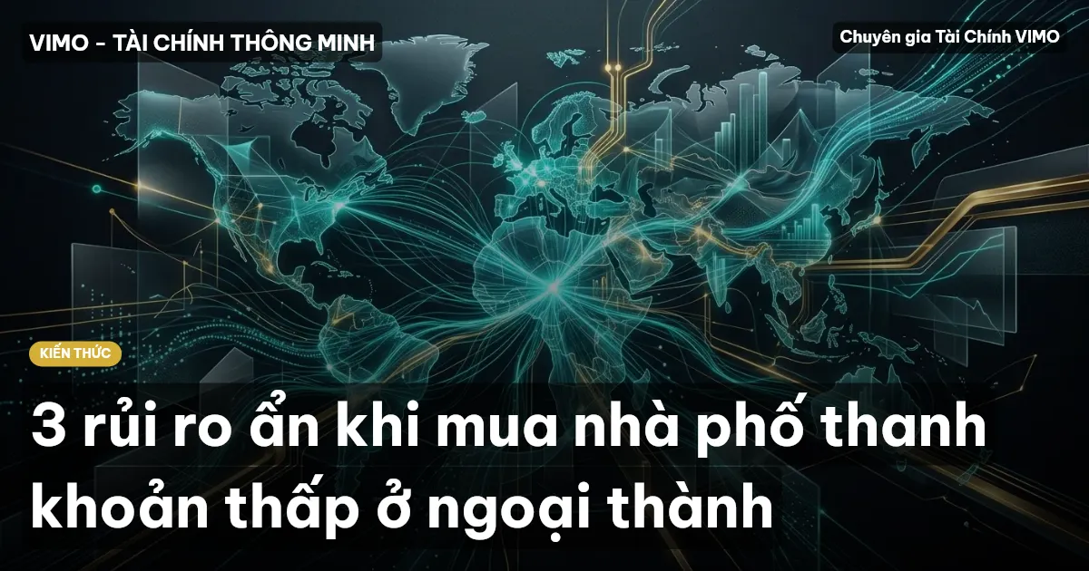 3 rủi ro ẩn khi mua nhà phố thanh khoản thấp ở ngoại thành