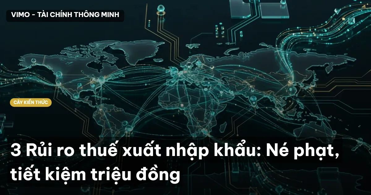 3 Rủi ro thuế xuất nhập khẩu: Né phạt, tiết kiệm triệu đồng