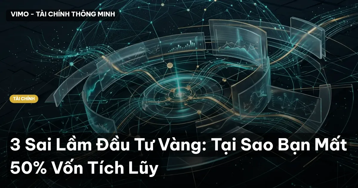3 Sai Lầm Đầu Tư Vàng: Tại Sao Bạn Mất 50% Vốn Tích Lũy