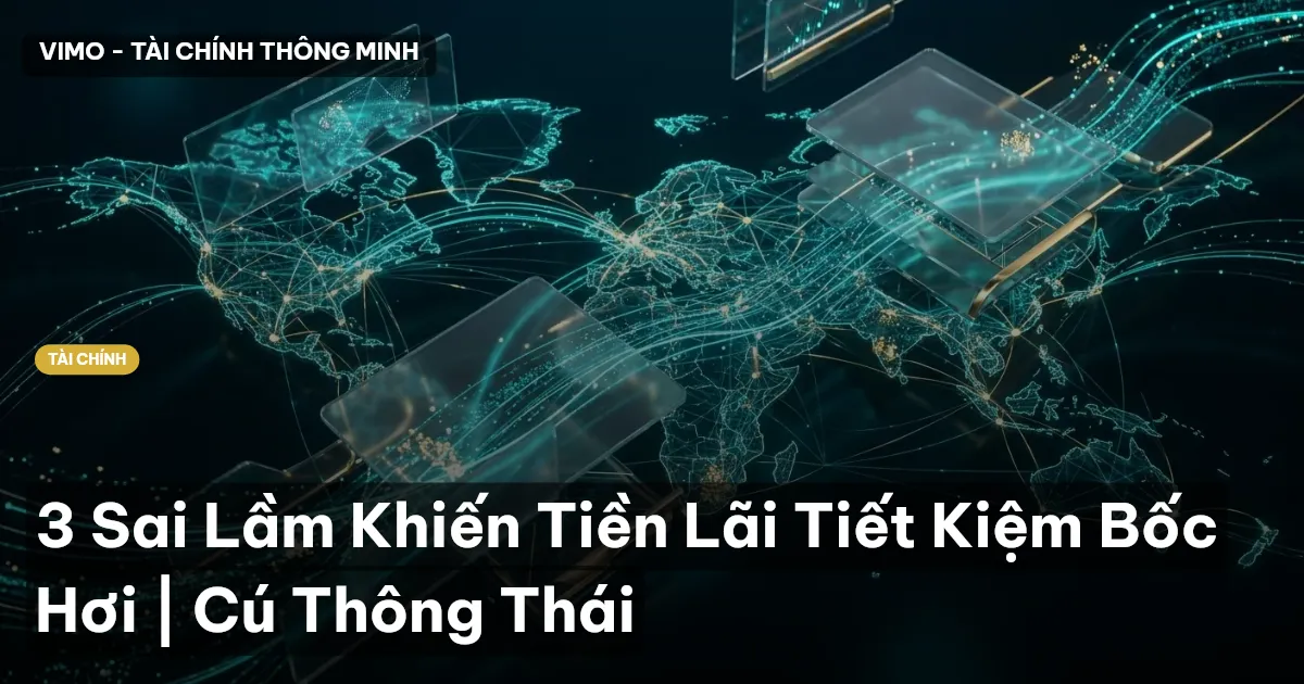 3 Sai Lầm Khiến Tiền Lãi Tiết Kiệm Bốc Hơi | Cú Thông Thái