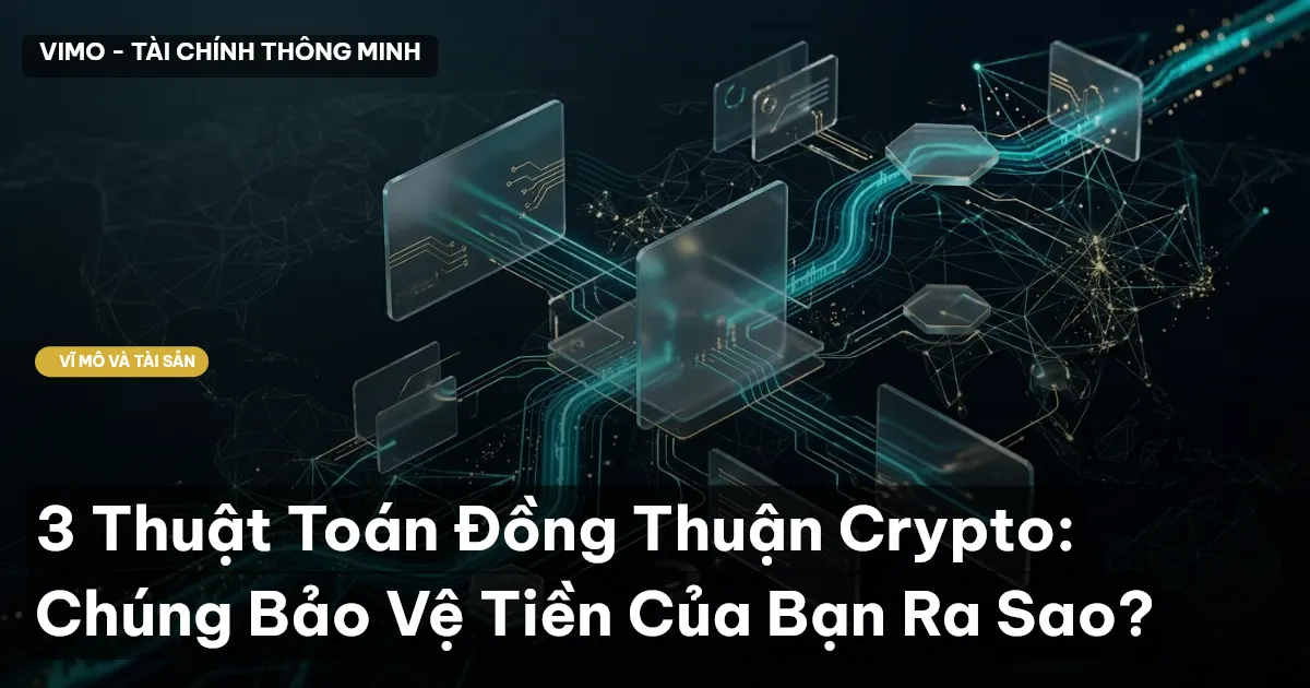 3 Thuật Toán Đồng Thuận Crypto: Chúng Bảo Vệ Tiền Của Bạn Ra Sao?