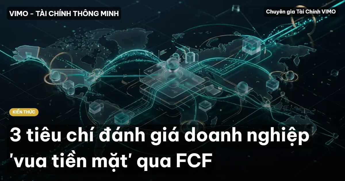 3 tiêu chí đánh giá doanh nghiệp 'vua tiền mặt' qua FCF
