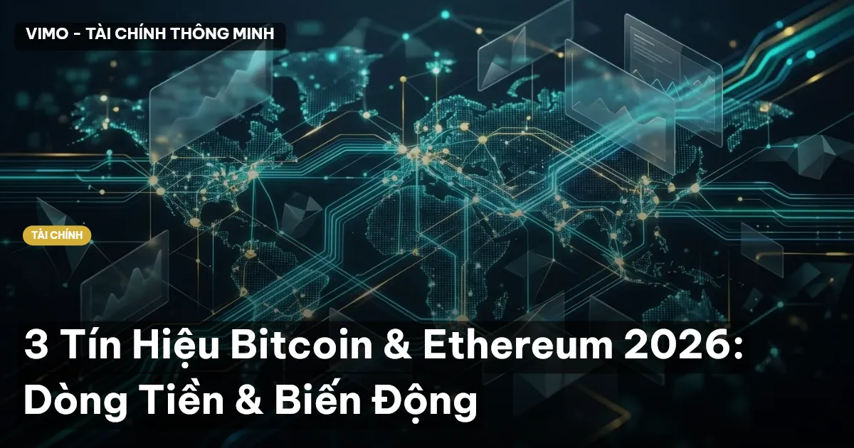 3 Tín Hiệu Bitcoin & Ethereum 2026: Dòng Tiền & Biến Động