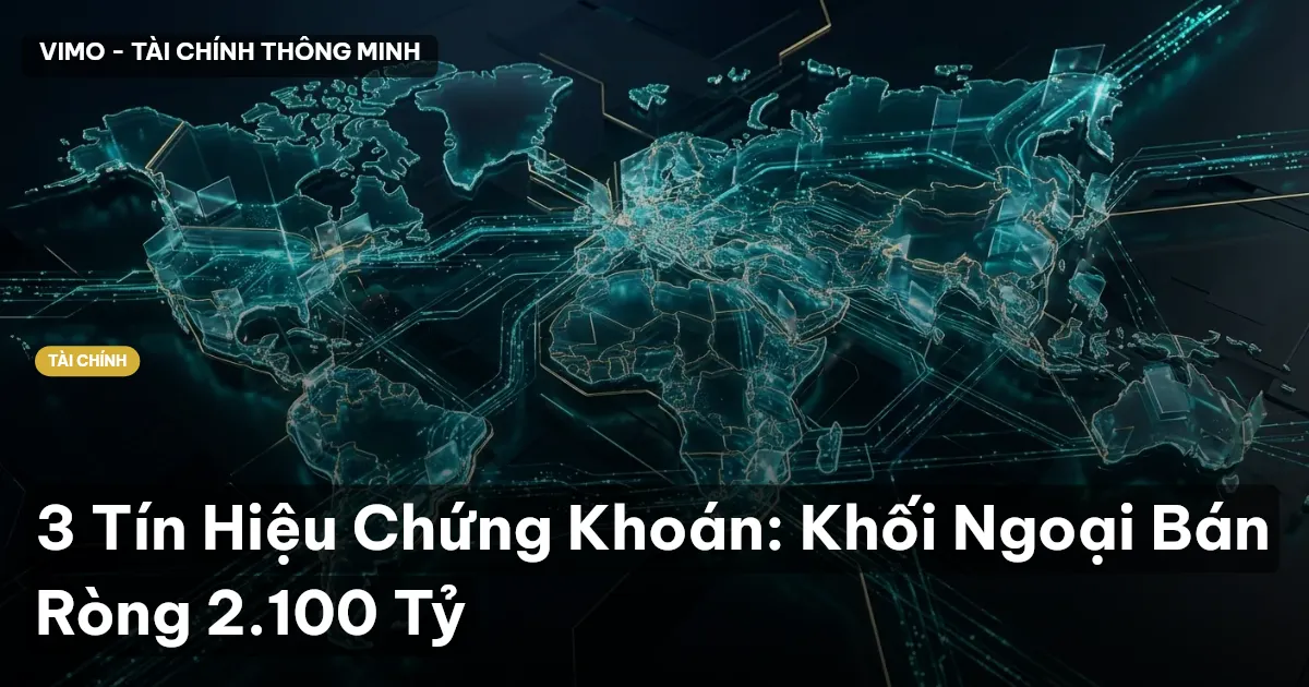 3 Tín Hiệu Chứng Khoán: Khối Ngoại Bán Ròng 2.100 Tỷ