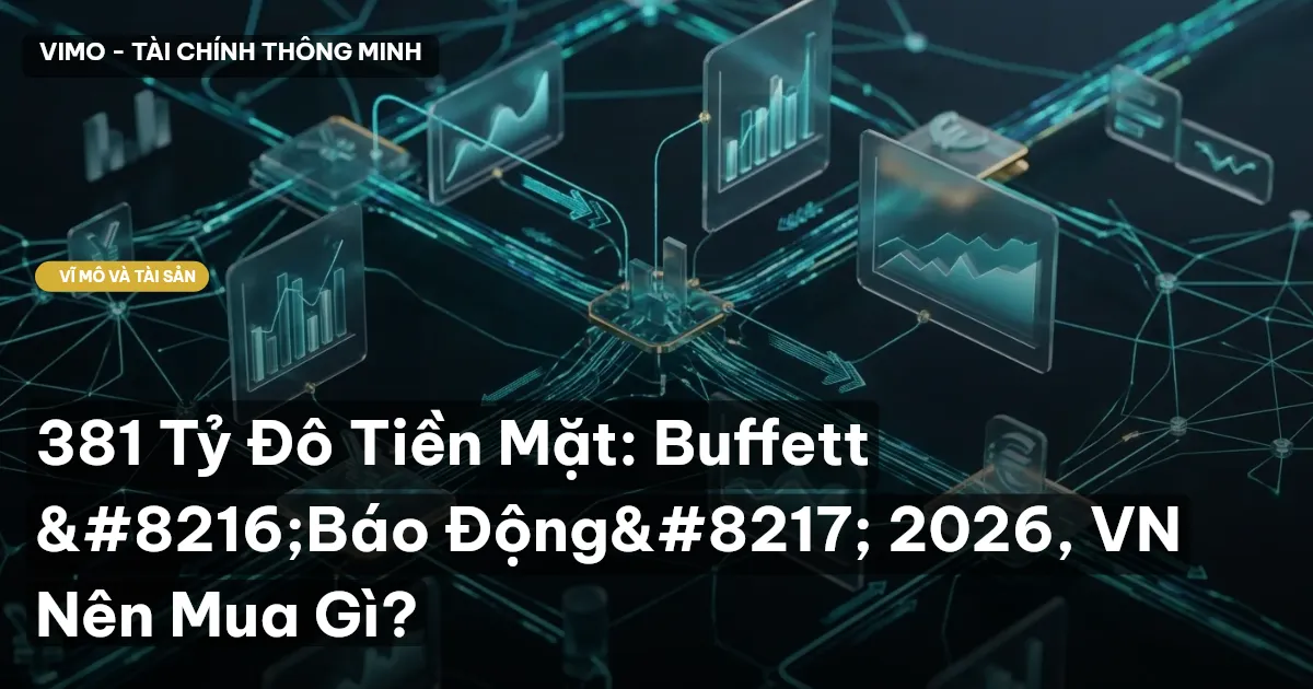 381 Tỷ Đô Tiền Mặt: Buffett ‘Báo Động’ 2026, VN Nên Mua Gì?