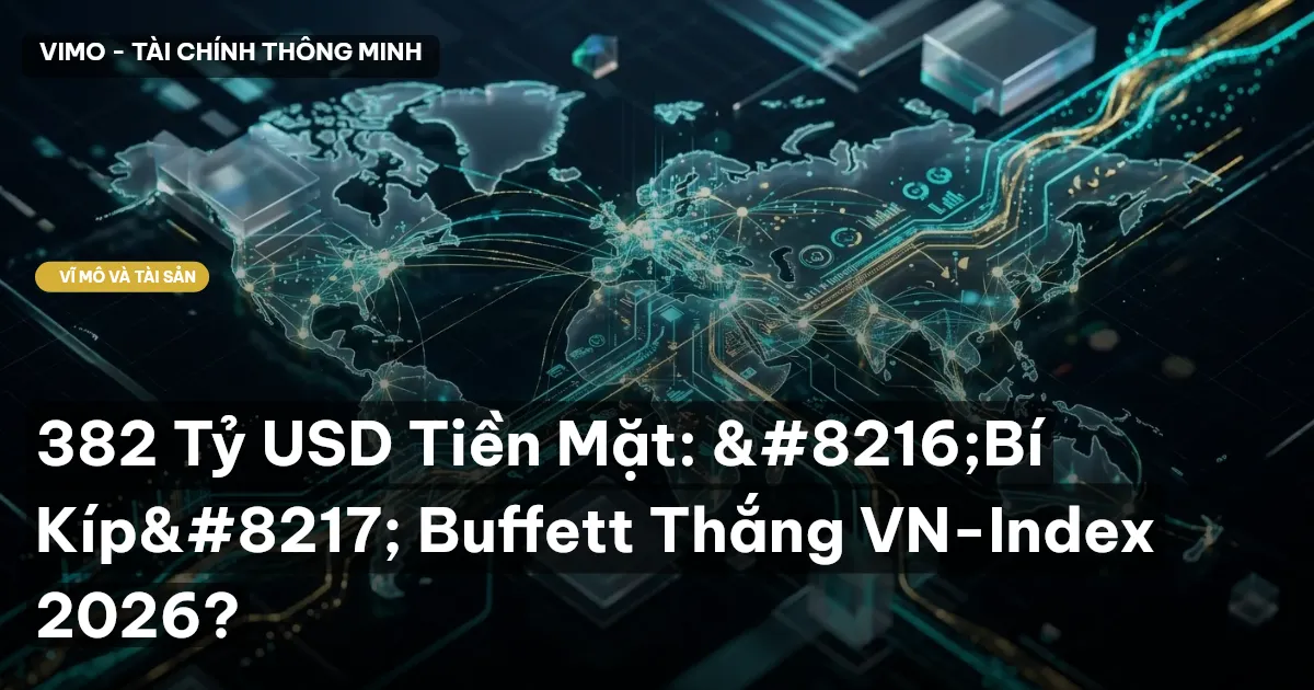 382 Tỷ USD Tiền Mặt: ‘Bí Kíp’ Buffett Thắng VN-Index 2026?