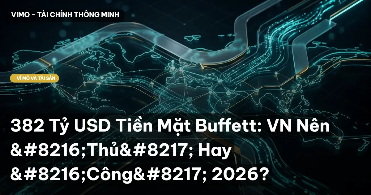 382 Tỷ USD Tiền Mặt Buffett: VN Nên 'Thủ' Hay 'Công' 2026?