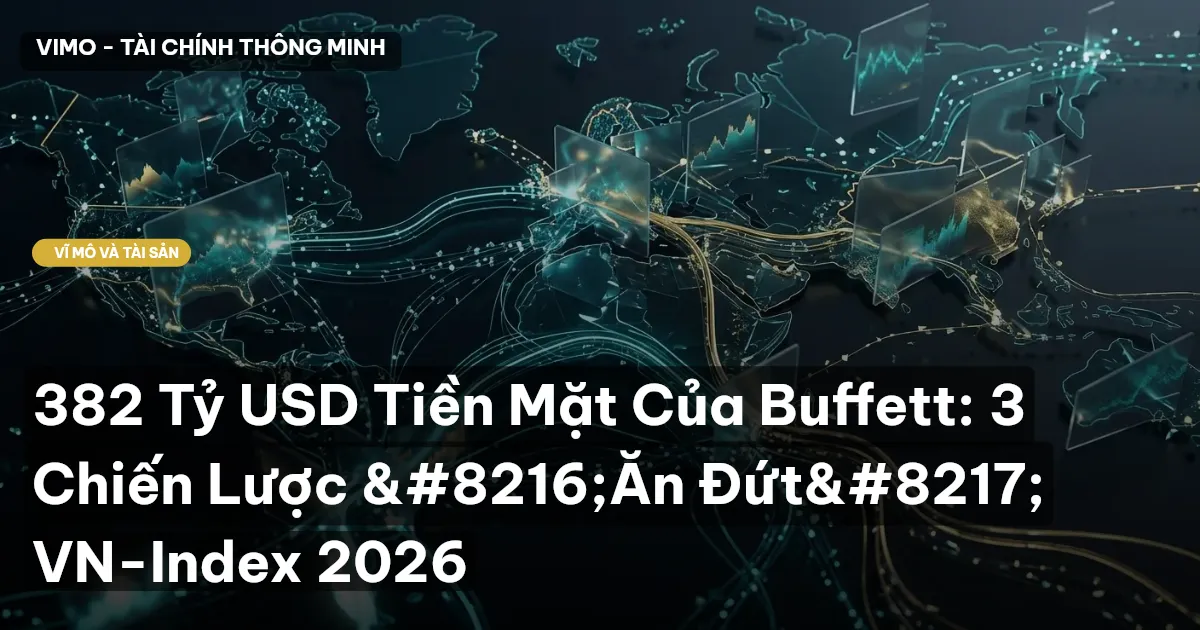 382 Tỷ USD Tiền Mặt Của Buffett: 3 Chiến Lược ‘Ăn Đứt’ VN-Index 2026
