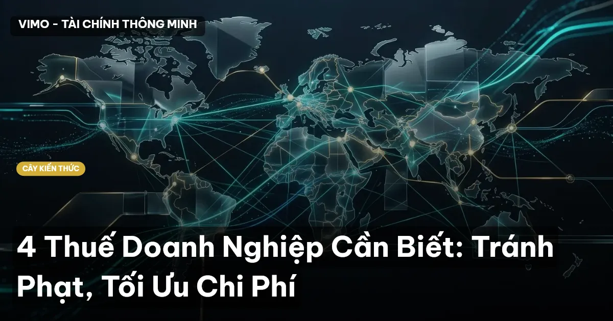 4 Thuế Doanh Nghiệp Cần Biết: Tránh Phạt, Tối Ưu Chi Phí
