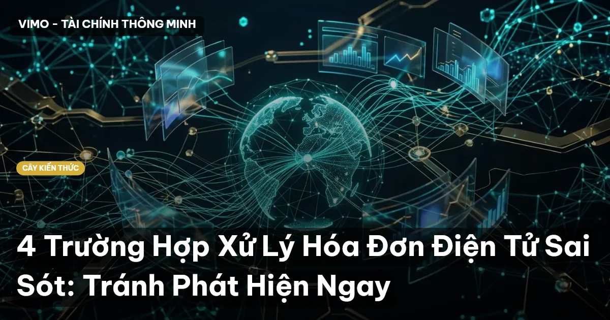 4 Trường Hợp Xử Lý Hóa Đơn Điện Tử Sai Sót: Tránh Phát Hiện Ngay
