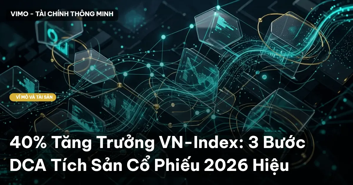 40% Tăng Trưởng VN-Index: 3 Bước DCA Tích Sản Cổ Phiếu 2026 Hiệu