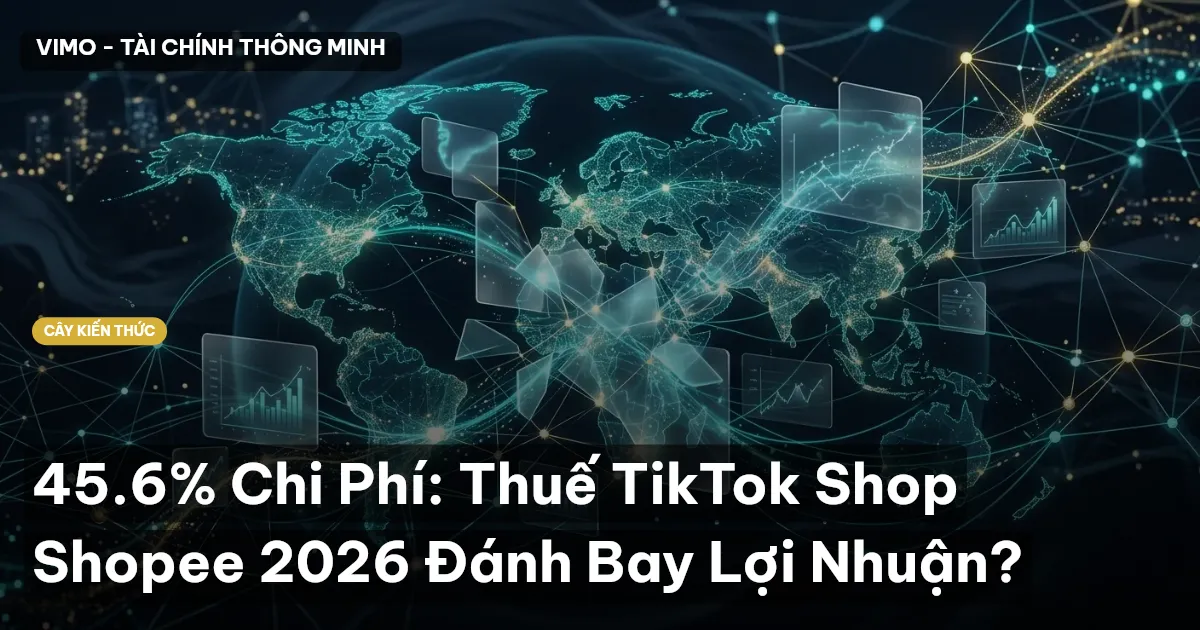 45.6% Chi Phí: Thuế TikTok Shop Shopee 2026 Đánh Bay Lợi Nhuận?