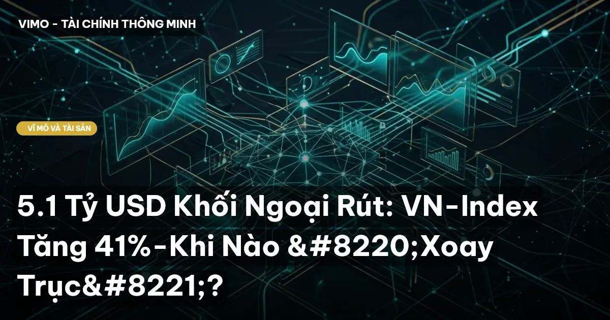 5.1 Tỷ USD Khối Ngoại Rút: VN-Index Tăng 41%-Khi Nào “Xoay Trục”?