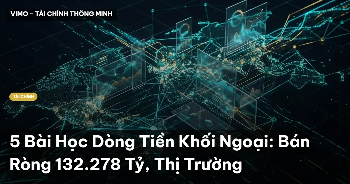 5 Bài Học Dòng Tiền Khối Ngoại: Bán Ròng 132.278 Tỷ, Thị Trường