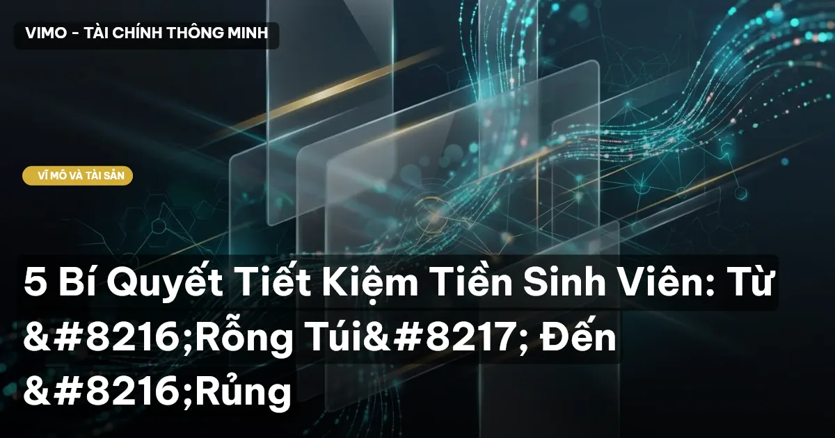 5 Bí Quyết Tiết Kiệm Tiền Sinh Viên: Từ 'Rỗng Túi' Đến 'Rủng