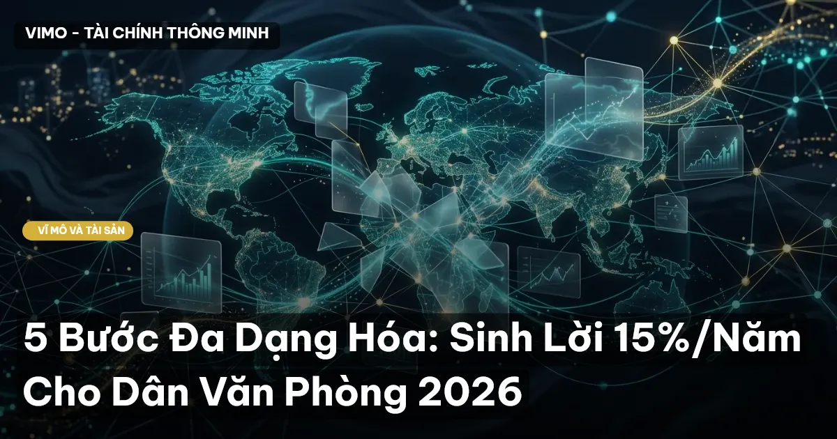 5 Bước Đa Dạng Hóa: Sinh Lời 15%/Năm Cho Dân Văn Phòng 2026