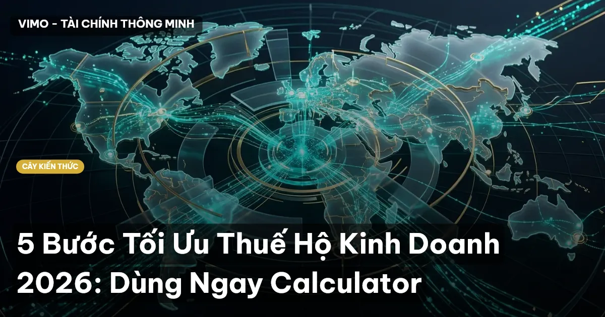 5 Bước Tối Ưu Thuế Hộ Kinh Doanh 2026: Dùng Ngay Calculator
