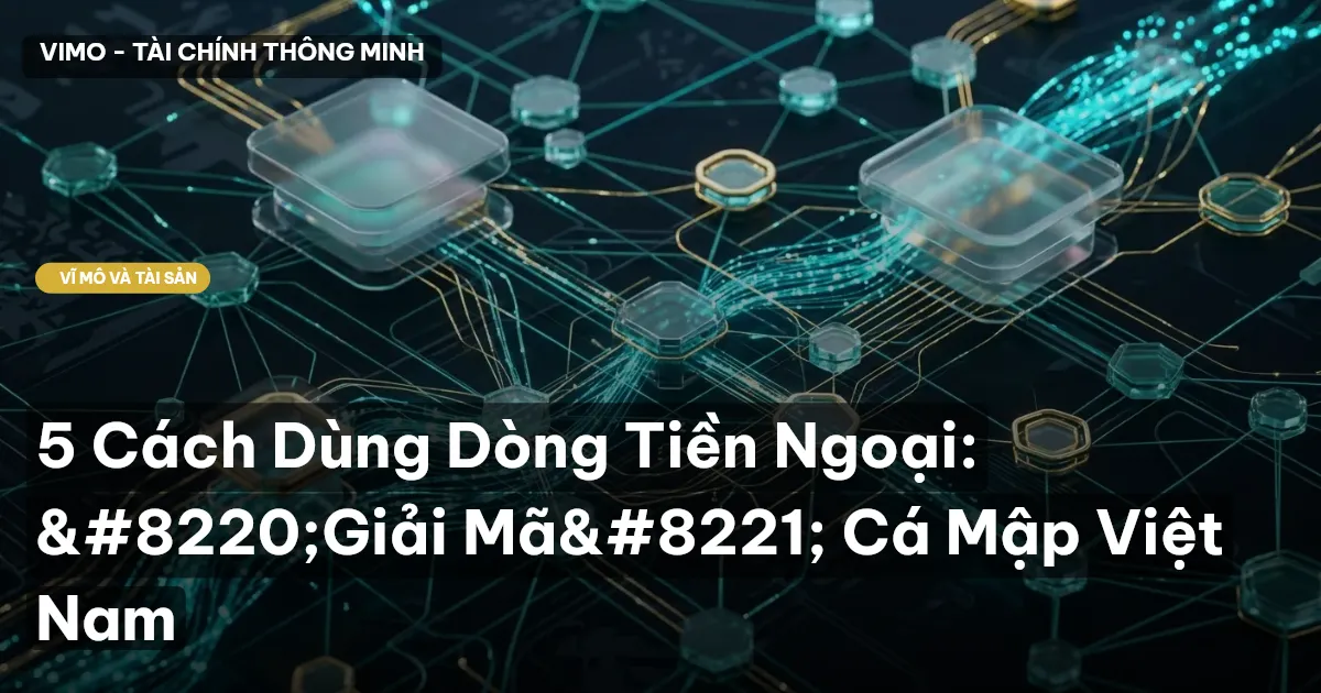 5 Cách Dùng Dòng Tiền Ngoại: “Giải Mã” Cá Mập Việt Nam