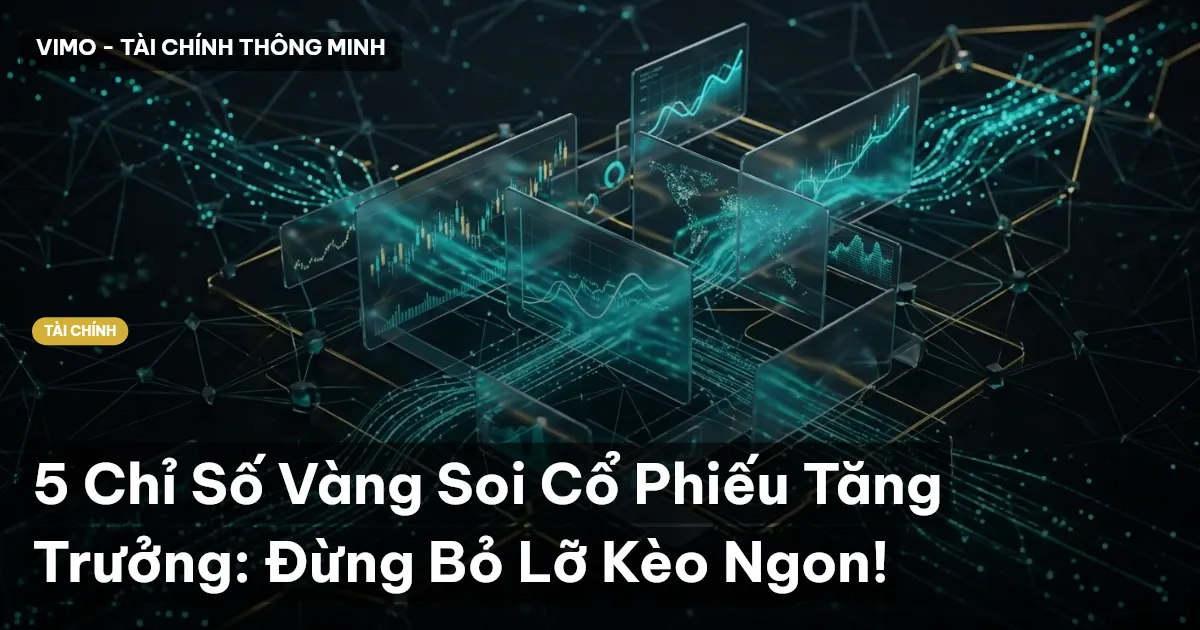 5 Chỉ Số Vàng Soi Cổ Phiếu Tăng Trưởng: Đừng Bỏ Lỡ Kèo Ngon!