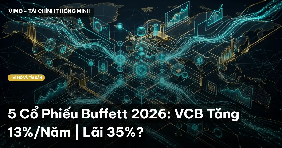 5 Cổ Phiếu Buffett 2026: VCB Tăng 13%/Năm | Lãi 35%?