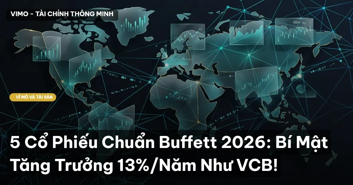5 Cổ Phiếu Chuẩn Buffett 2026: Bí Mật Tăng Trưởng 13%/Năm Như VCB!