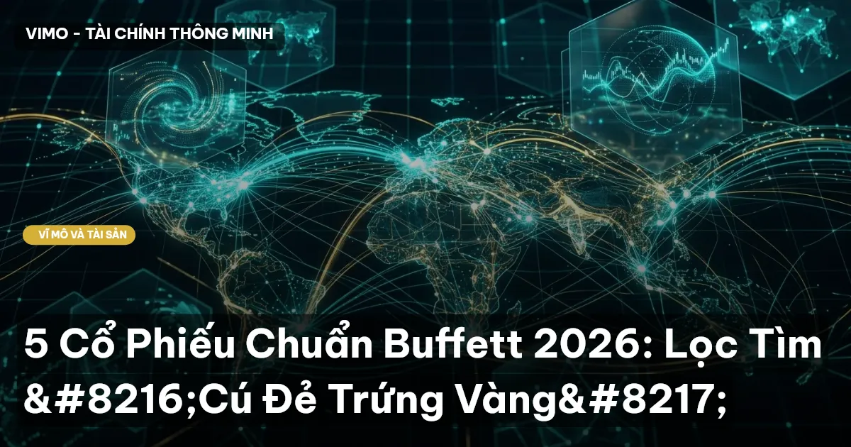 5 Cổ Phiếu Chuẩn Buffett 2026: Lọc Tìm 'Cú Đẻ Trứng Vàng'