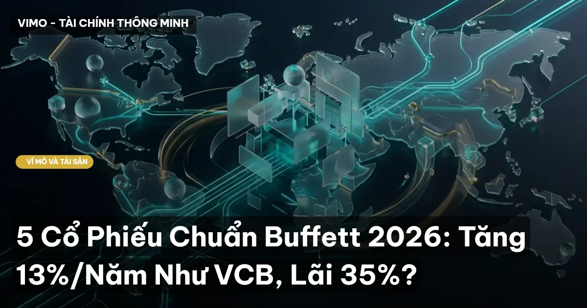 5 Cổ Phiếu Chuẩn Buffett 2026: Tăng 13%/Năm Như VCB, Lãi 35%?