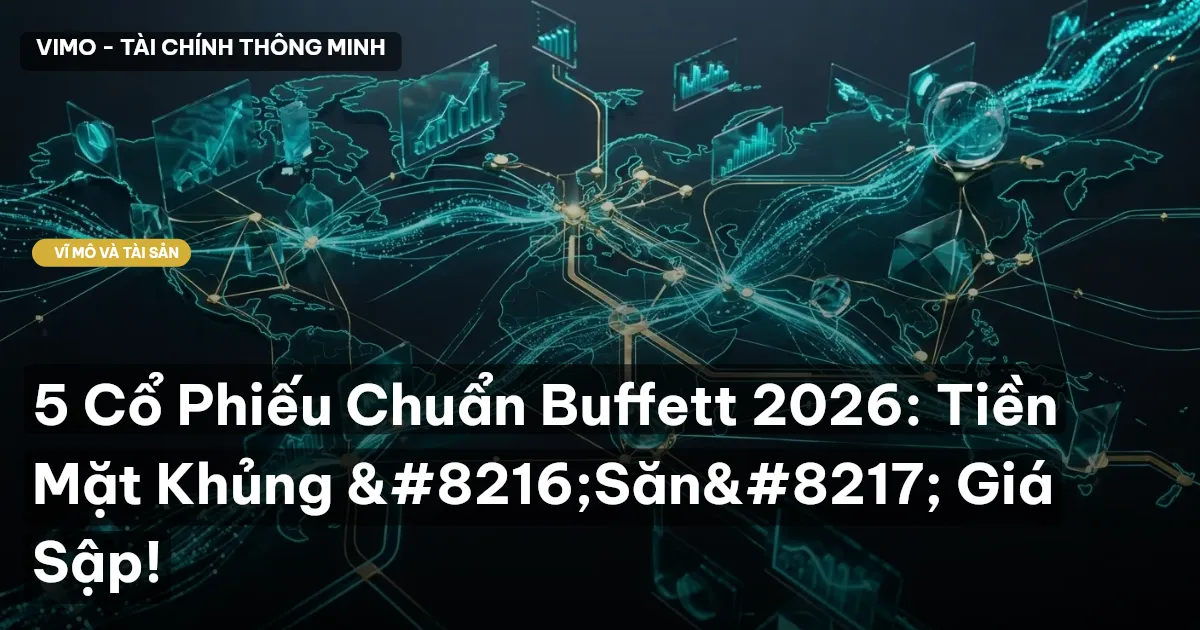 5 Cổ Phiếu Chuẩn Buffett 2026: Tiền Mặt Khủng 'Săn' Giá Sập!