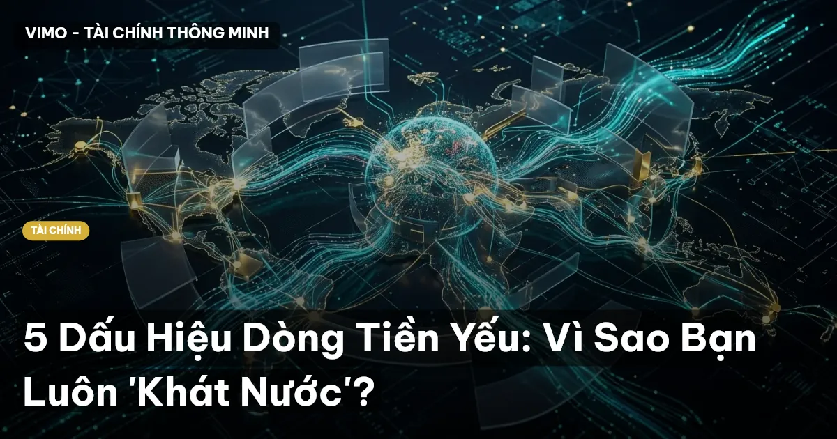 5 Dấu Hiệu Dòng Tiền Yếu: Vì Sao Bạn Luôn 'Khát Nước'?