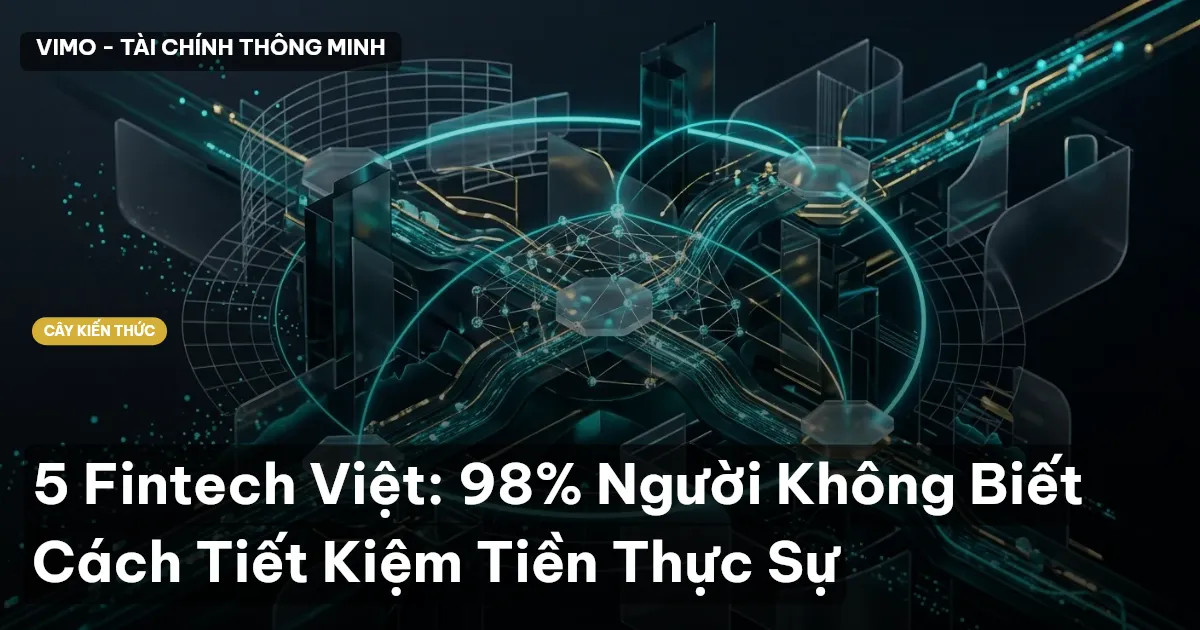 5 Fintech Việt: 98% Người Không Biết Cách Tiết Kiệm Tiền Thực Sự