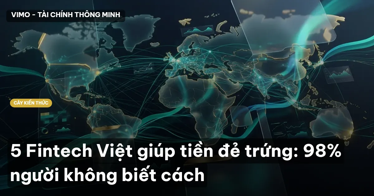 5 Fintech Việt giúp tiền đẻ trứng: 98% người không biết cách
