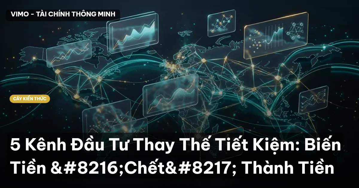 5 Kênh Đầu Tư Thay Thế Tiết Kiệm: Biến Tiền ‘Chết’ Thành Tiền