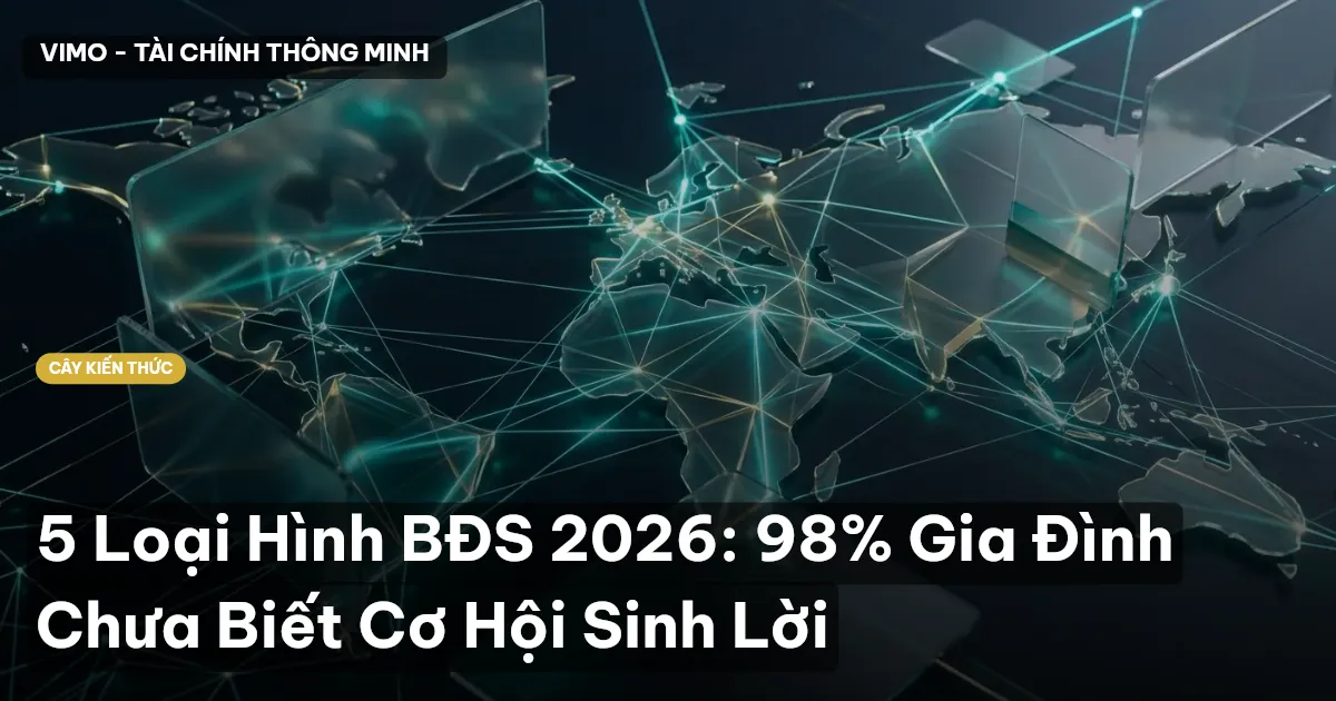 5 Loại Hình BĐS 2026: 98% Gia Đình Chưa Biết Cơ Hội Sinh Lời