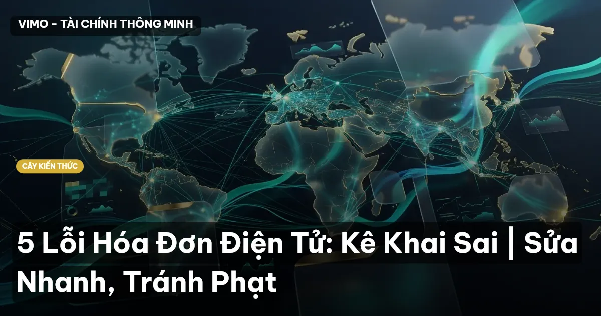 5 Lỗi Hóa Đơn Điện Tử: Kê Khai Sai | Sửa Nhanh, Tránh Phạt