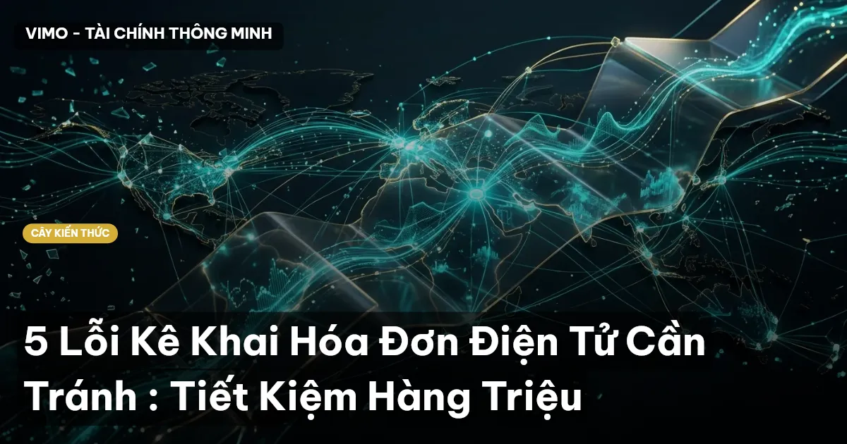 5 Lỗi Kê Khai Hóa Đơn Điện Tử Cần Tránh : Tiết Kiệm Hàng Triệu