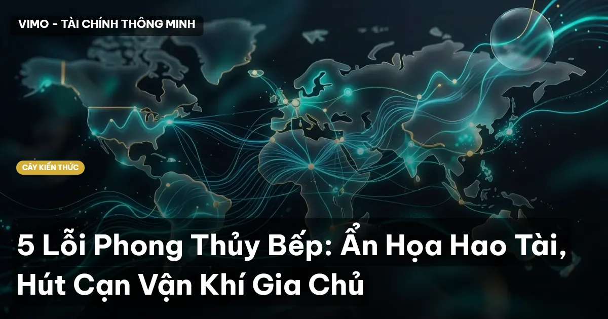 5 Lỗi Phong Thủy Bếp: Ẩn Họa Hao Tài, Hút Cạn Vận Khí Gia Chủ
