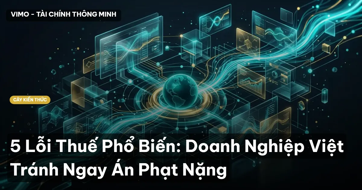 5 Lỗi Thuế Phổ Biến: Doanh Nghiệp Việt Tránh Ngay Án Phạt Nặng