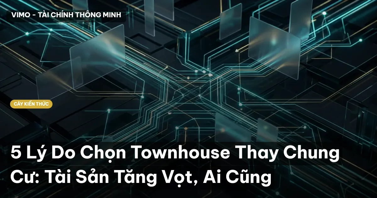 5 Lý Do Chọn Townhouse Thay Chung Cư: Tài Sản Tăng Vọt, Ai Cũng